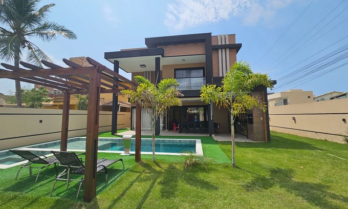 Barra do Jacuipe House | Beautiful Casa Luna with 5 suites + maid's quarters with direct access to the beach and Jacuípe River