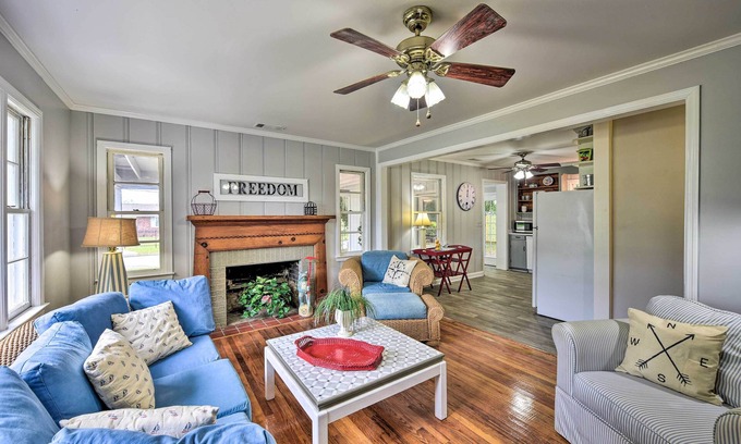Burton House | Beaufort Retreat w/Porch, 4 Mi from Downtown!