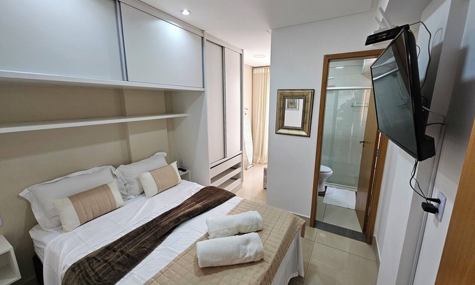 Goiania Apartment | Beautiful 1 bedroom flat on the corner of Flamboyant Shop