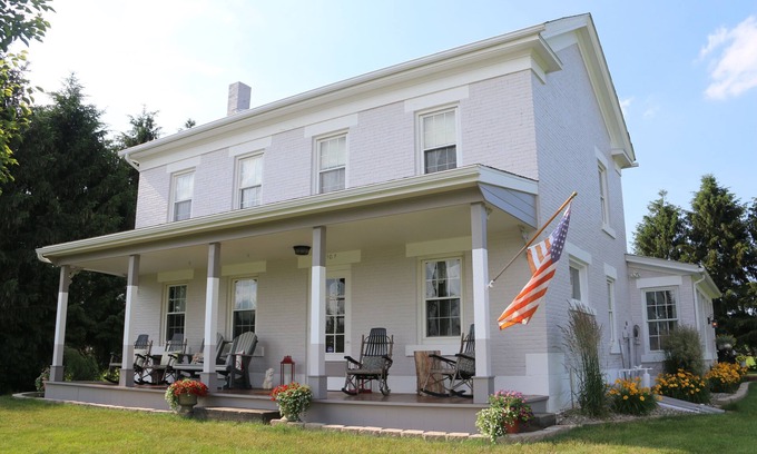 North Industry House | Beautiful 1870 Historic Farm House on 35 scenic acres