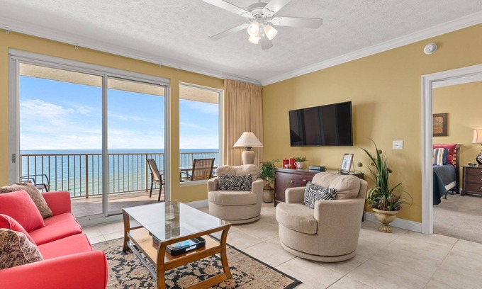 Lower Grand Lagoon Condo | BEAUTIFUL 2 BD [DBL KING]/2 BA BEACH FRONT CONDO! FREE BEACH SERVICE, WIFI!