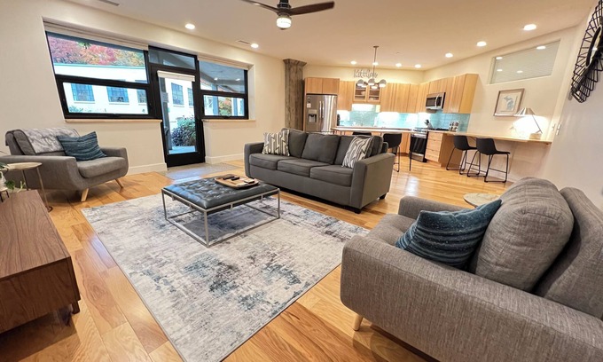 Traverse City Condo | Beautiful 2-bedroom at The Village at Grand Traverse Commons