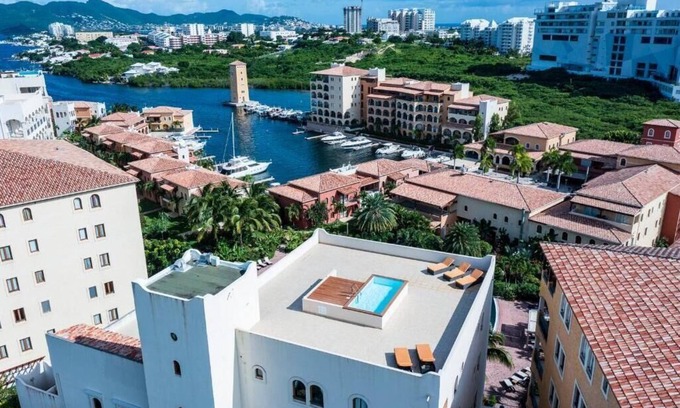 Point Blanche Condo | Beautiful 3 bedroom condo, Syriana with private pool deck at Porto Cupecoy.