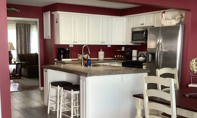 Port Sanilac House | Beautiful 4 bedroom home with large kitchen 1/2 mile to sandy beaches Lake Huron