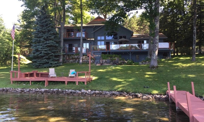 Bellaire House | Beautiful 5 bedroom Clam Lake home with access to Torch Lake!