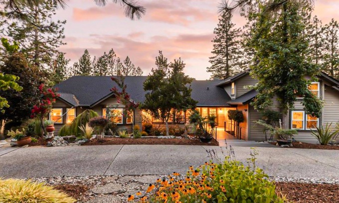 Grass Valley House | Beautiful and secluded home with a pool, 2 large decks & full basketball court