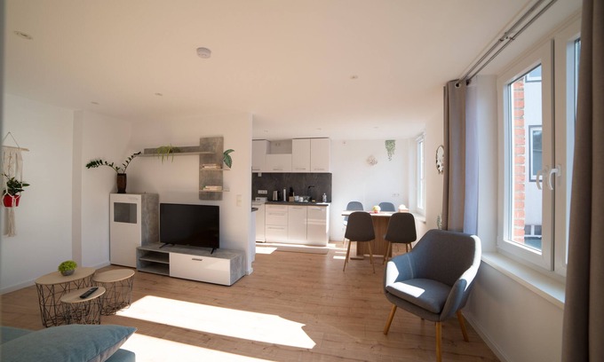 Andreasvorstadt Apartment | Beautiful apartment 54 m², close to the center, king bed, courtyard side