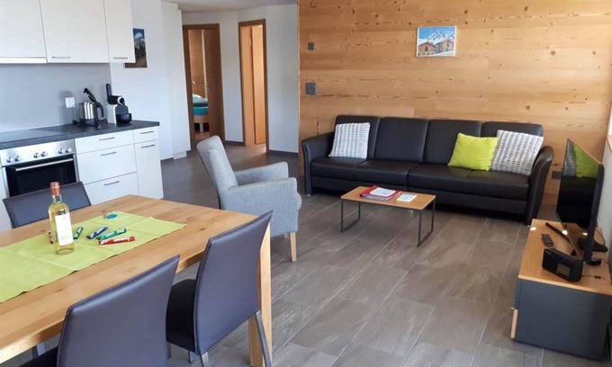 Bettmeralp Apartment | Beautiful apartment for 6 people with WIFI, TV and balcony