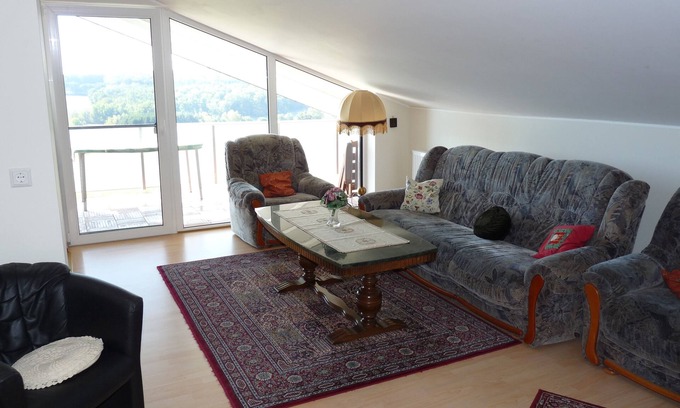 Riegenroth Apartment | Beautiful apartment with stunning views of the valley and a large play area