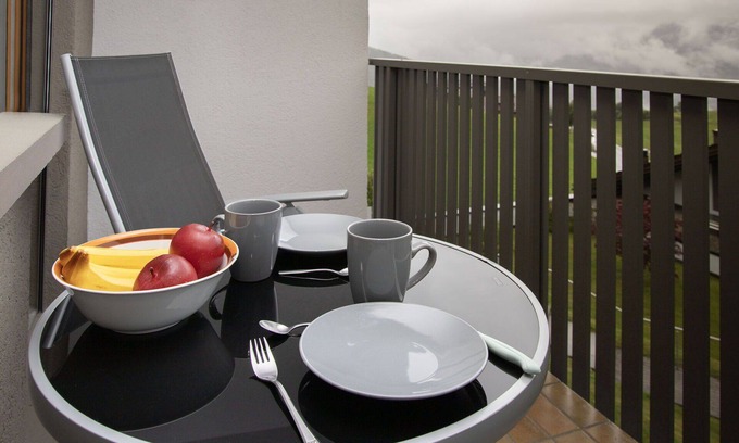 Falera Apartment | Beautiful apartment for 3 guests with WIFI, pool, TV, balcony, panoramic view and parking