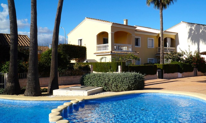 Vergel Apartment | Beautiful apartment near the beach with a view of the pool and the mountain 'Segaria'