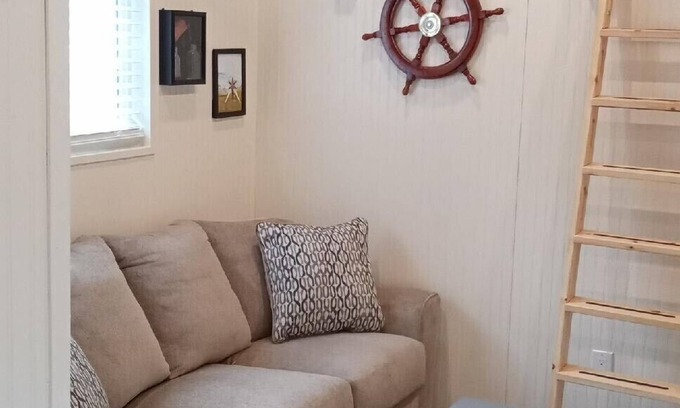 Old Mill Cabin | Beautiful Attu Island, nautical themed cabin.