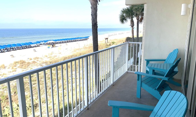 Panama City Beach Condo | Beautiful Beachfront 2nd Floor Condo w/Direct Ocean Views Panama City Beach, FL
