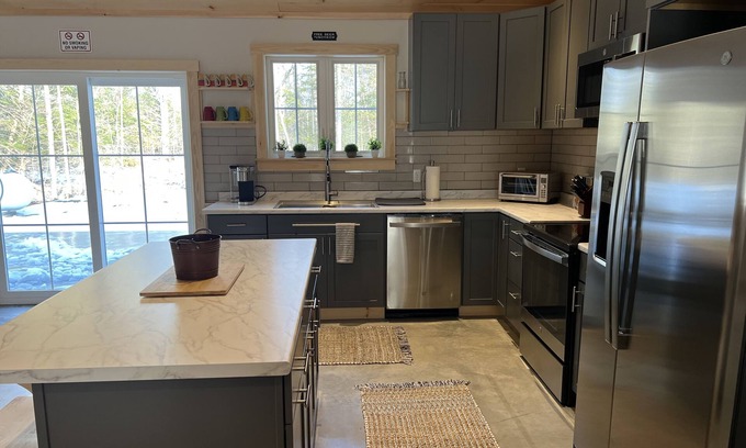 Dover-Foxcroft House | Beautiful, brand new, cozy Maine cabin!