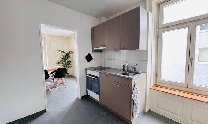 St. Gallen Apartment | Beautiful, bright, large apartment with balcony smarttv