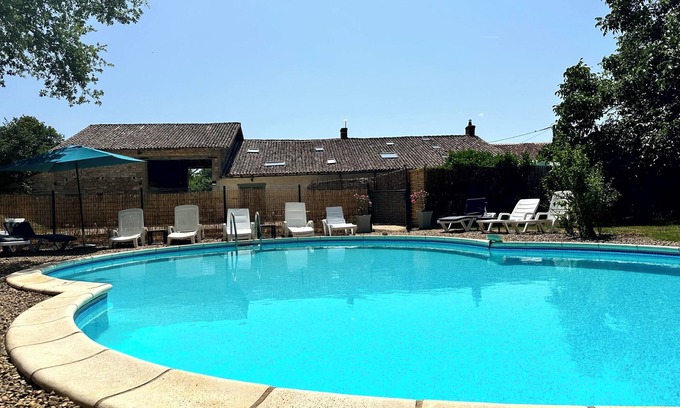 Saint-Romain Other | Beautiful converted farmhouse with private pool in hamlet near La Chapelle-Bâton