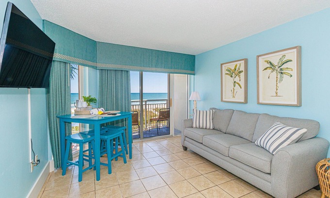 Myrtle Beach Condo | Beautiful Condo! Direct Oceanfront - 1 bedroom, 1 bath - Atlantica 200