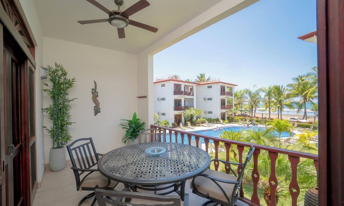 Cerro Plano Condo | Beautiful Condo Garden and Pool Views, a few Steps From Jaco Beach