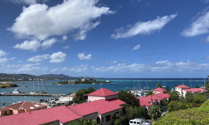 Christiansted Condo | Beautiful Condo With Harbor and Mountain Views - Convenient Location!
