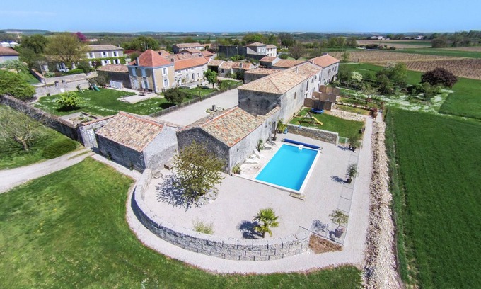 Echallat Cottage | Beautiful * cottage in a rural hamlet, private garden, heated swimming pool.