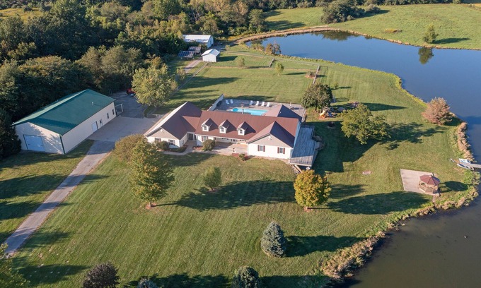 Cornland House | Beautiful Country Setting with Heated Inground Pool and Stocked Pond