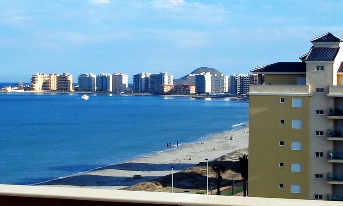 San Javier Apartment | Beautiful, double BEACH FRONT Penthouse, Breathtaking View, Wi-Fi, SAT TV, Pool