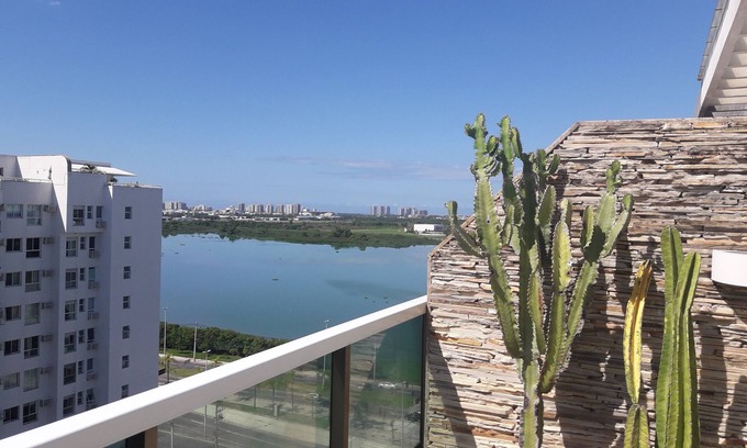 Jacarepagua Apartment | Beautiful Duplex penthouse with swimming pool close to the Olympic Park and transport.