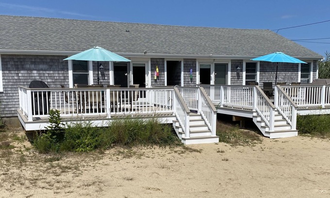West Dennis House | BEAUTIFUL DUPLEX COTTAGE with OCEAN VIEWS of PRIVATE BEACH -