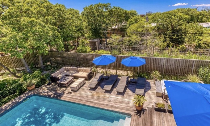 Fire Island Pines House | Beautiful Fire Island Pines Beach House—Pool, Hot Tub, Rooftop, Garden & More!