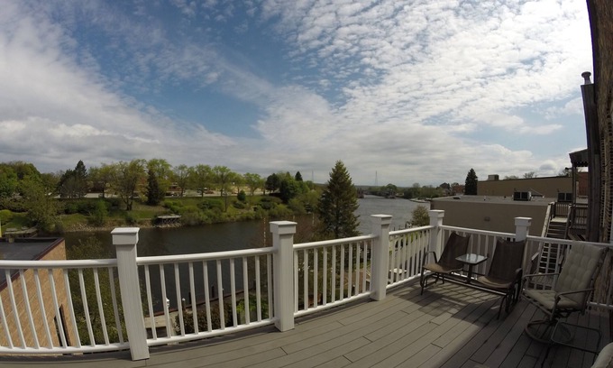 Manistee Apartment | Beautiful Historic Building on Manistee River Walk
