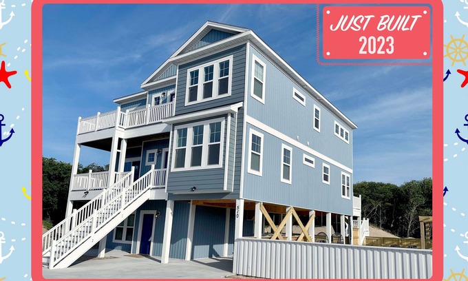 Ocean Sands House | BEAUTIFUL HOME! 2-Min Walk to the Beach, Heated Saltwater Pool, Private