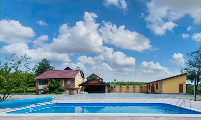 Garcin House | Beautiful home in Vrhovina with WiFi, Outdoor swimming pool and Heated swimming pool