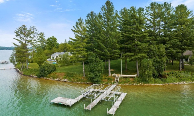 Walloon Lake House | Beautiful Home on Walloon Lake - Private Frontage and Expansive Yard!