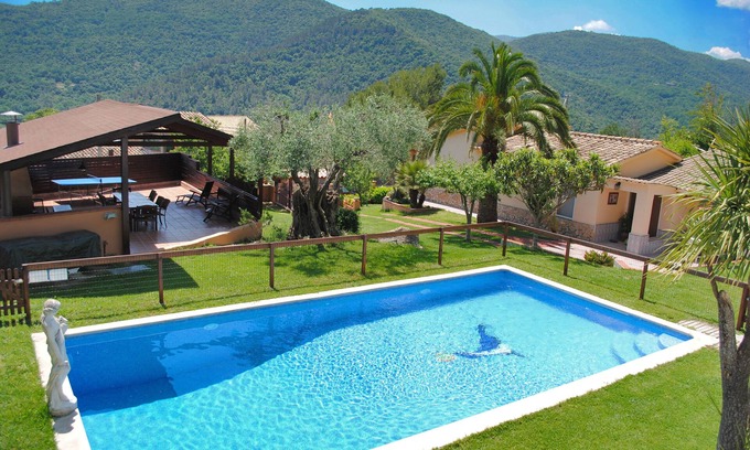 Pujarnol Villa | Beautiful home with mountain views, big private pool, 2 km. from Banyoles lake