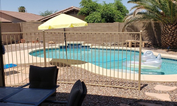Maricopa House | Beautiful home with private outdoor swimming pool