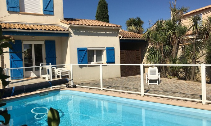 Perols House | Beautiful house garden, swimming pool, 5min from the sea, 15min from Montpellier