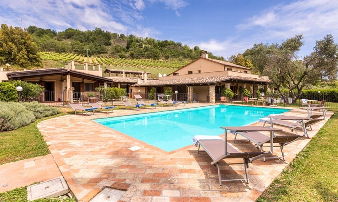 Montefiore dell'Aso Villa | Beautiful and spacious villa with private pool and large garden, located in Montefiore dell'Aso, jus