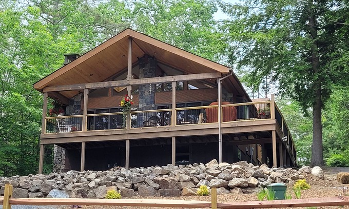 Schroon Lake Cabin | Beautiful Lake House on Schroon Lake with private beach and dock slip-4bed/4bath