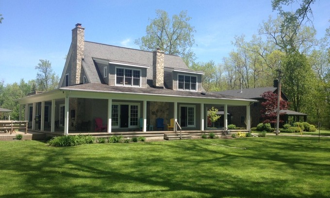 Waverly Beach House | Beautiful Lake House, 6 BR, 5 BA, 3500 SF, private beach, wrap around porch.