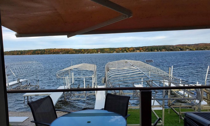 East Jordan Condo | Beautiful Lake Life Condo on Lake Charlevoix with optional boat slip.