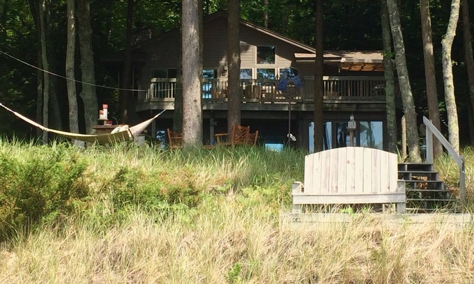 Pentwater House | Beautiful Lake Michigan House in Pentwater, private beach