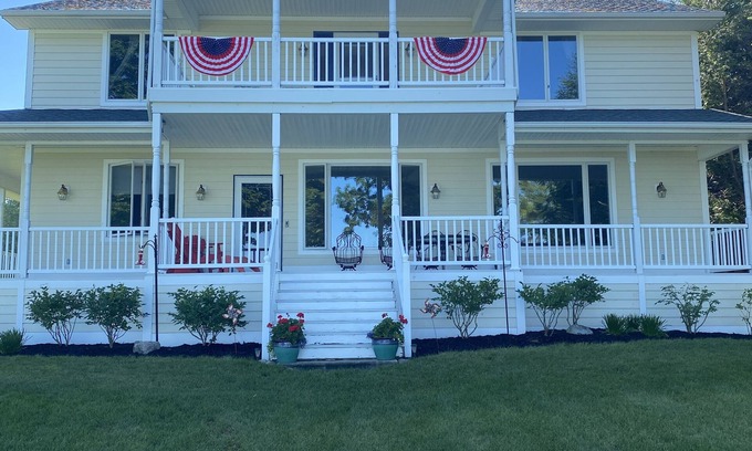 Indian River House | Beautiful Lakefront Sunsets On Burt Lake