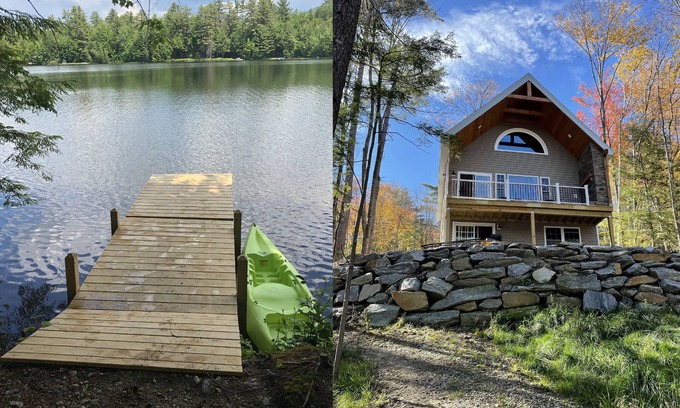 Woodsville Ski Chalet | Beautiful Lakeside Chalet in the White Mountains. Newly Constructed, 2023.