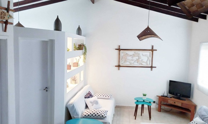 Centro Apartment | Beautiful Loft Costa Azul- Massaguaçu WITH AIR CONDITIONING