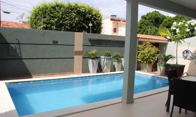Ponta da Terra House | Beautiful mansion with swimming pool, barbecue, garage, suite and whirlpool.