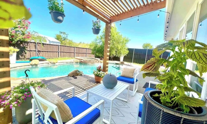 Royse City House | Beautiful new home near rockwall with hot tub, pool, sleep 8