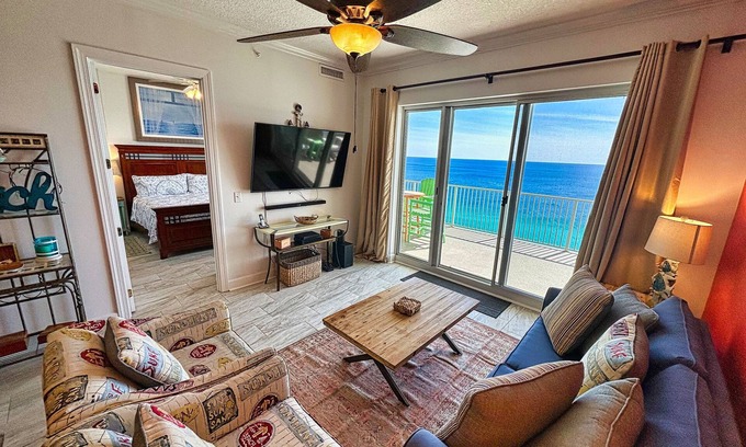 Panama City Beach Condo | Beautiful Ocean Reef Penthouse Condo, Endless Coastal View, Free Beach Chairs