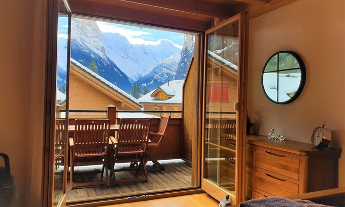 Lauterbrunnen Apartment | Beautiful penthouse apartment with stunning views of Lauterbrunnnen valley.