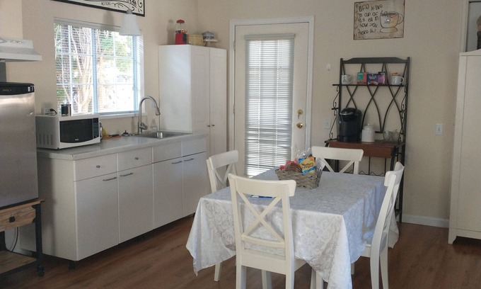 Langley Apartment | Beautiful Private Boutique Suite. Cozy & Quiet. Coffee Bar, Parking & Movies!