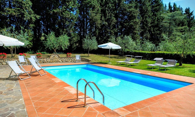 Poggiarello Villa | Beautiful private villa with WIFI, A/C, private pool, patio and panoramic view, close to Siena